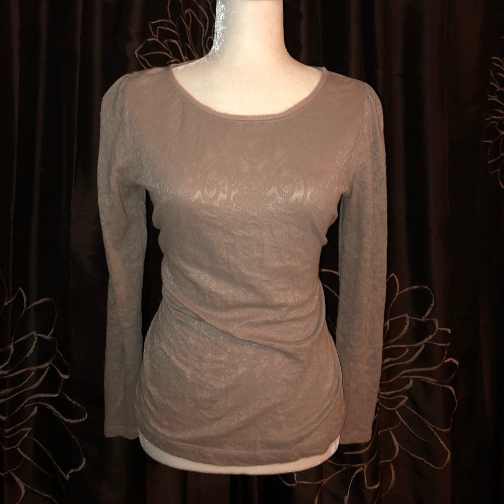 Tan Lace Loft Shirt